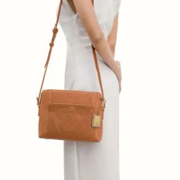 Hidesign Wabi Sabi Tan Solid Medium Sling Handbag-image-23