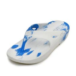 Doubleu Women's Soft Doctor Anti-Skid Blue Flip Flops-image-88