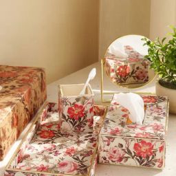 Pure Home and Living White Faux Leather Bathroom Collection-image-50