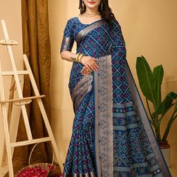 Rangtulika Ethnics Bandhani Zari Saree-image-64