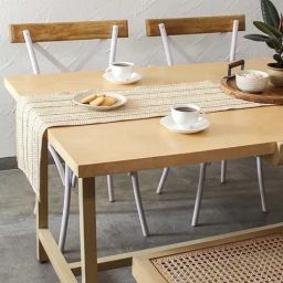 House This Hammock Beach Textured Beige 180 TC Cotton Runner-image-5