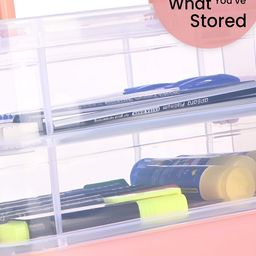 Aura Set of 2 Regular Multi-Utility Storage Box with Lid Organisers image 4