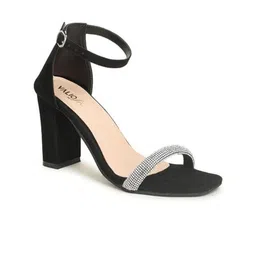 VALIOSAA Suede Party Block Sandals-16