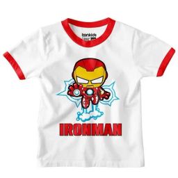 Bonkids Boys Printed V-Neck Applique T-Shirt-image-31