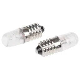 RS PRO LED Indicator Lamp, E10, Red, 220/250 V 104733-45