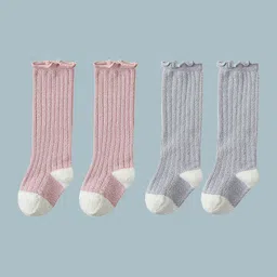 SYGA Infants Pack Of 2 Knee-Length Socks-27