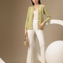Chemistry Cable Knit Woollen Cardigan-picture-56