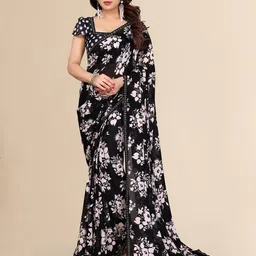 Moda Rapido Floral Prnt Beads and Stones Saree-image-3