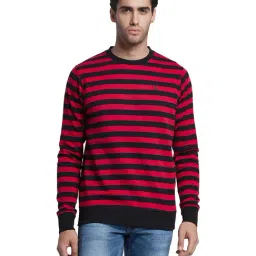Parx Red Round Neck Sweatshirt-image-16