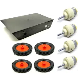 Invento 4 Wheel Car Kit Metal Chassis 260x130x45mm-image-92