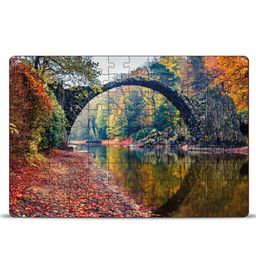 MiniLeaves Kromlau Park Saxony Germany Jigsaw Wooden Puzzle - 108 Pieces-17