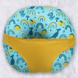 Kradyl Kroft 5 in 1 Baby Feeding Pillow Or Nursing Pillow  - Teal Dino-image-43