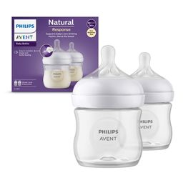 Philips Avent Natural Response Baby Feeding Bottle Baby Milk Bottle for Newborns Pack of 2 - 125 ml-24