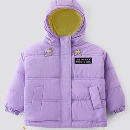 Primo Gino Full Sleeve Hooded Puffer Jackets with Badges - Purple-picture-19
