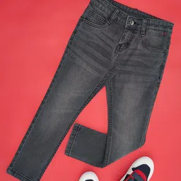 Pantaloons Junior Cotton Elastane Light Washed Jeans - Dawn Blue-picture-41