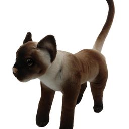 Tickles Standing Cat Soft Stuffed Plush Animal Toy for Kids Boys & Girls Birthday Gifts (Color: Brown Size: 35 cm)-17
