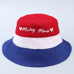 Babyhug Disney Bucket Hat With Mickey Mouse Print Blue & Red - Diameter 20.5 cm-picture-29