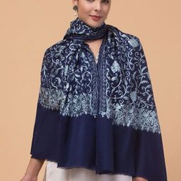 Tweedle Women Floral Embroidered Shawl-image-11