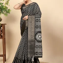 SSHAGUN LIFESTYLE Printed Woven Design Saree-picture-16