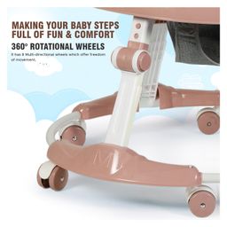 PlayRoots Multifunctional Ducky Walker with Removable Musical Tray & 2 Level Height Adjustment - Brown image 5