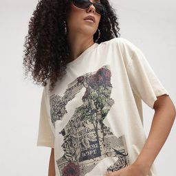 The Roaster Life Co. Printed Drop-Shoulder Sleeves Pure Cotton T-shirt-image-86
