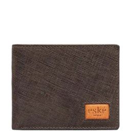 Eske Dark Brown Casual Leather Bi-Fold Wallet for Men-picture-30