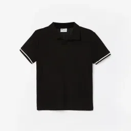 Fame Forever by Lifestyle Boys Black Cotton Solid Polo T-Shirt-picture-9