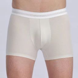 Calvin Klein Underwear Beige Modal Fitted Solid Trunks-picture-43