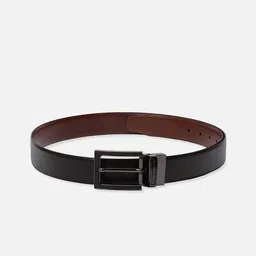 Peter England Men Textured Tang Closure Leather Reversible Formal Belt-picture-8
