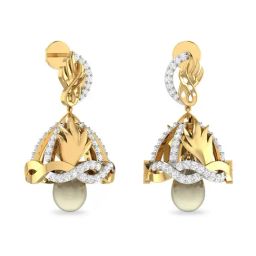 PC Jeweller Jyot 18k Gold Earrings for Women-image-10