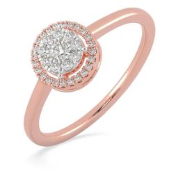 Malabar Gold and Diamonds 18k Rose Gold & Diamond Mine Ring for Women-picture-37