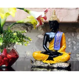 eCraftIndia Handcrafted Meditating Decorative Buddha-30