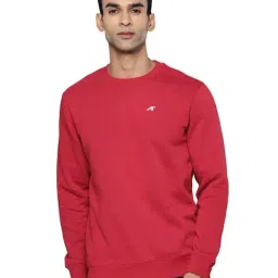 ALCIS Red Regular Fit Sweatshirt-32