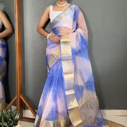 HI FI NX Ombre Zari Organza Kanjeevaram Saree-picture-55