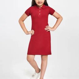 Global Desi Girl Wine Straight Fit Dress-image-48