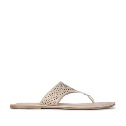 Bata Women's Cream Thong Sandals-image-61
