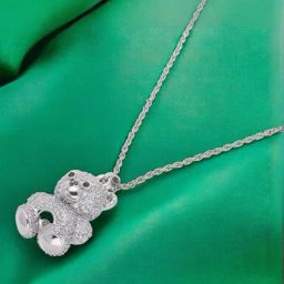 crash.club By CKC 925 Silver Adorable Teddy Bear Pendant Necklace-image-88