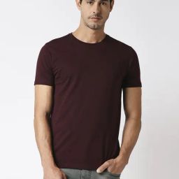 Dragon Hill Maroon Slim Fit T-Shirt-image-48