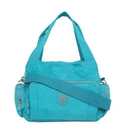 Baomi Blue Solid Medium Handbag-24