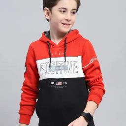 Monte Carlo Boys Black & Red Cotton Blend Printed Sweatshirt-picture-34