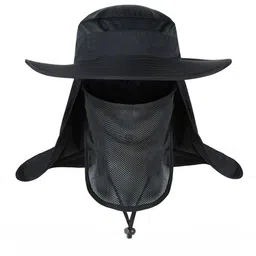 Gustave Outdoor Shield Cotton Wide Brim Flap Sun Hat-11