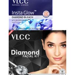 VLCC Diamond Facial Kit & Insta Glow Diamond Bleach Combo-23