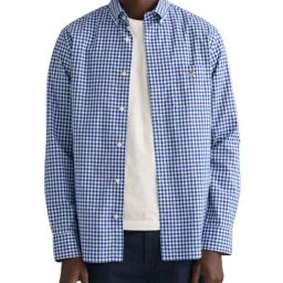 Gant Blue Regular Fit Checks Shirt-image-6