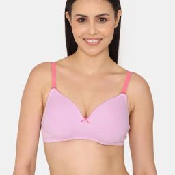 Zivame Light Purple Half Coverage Wireless Backless Bra-picture-24