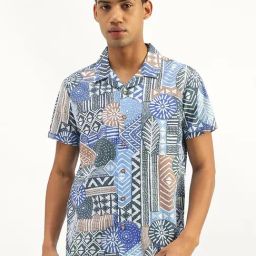 United Colors of Benetton Multi Cotton Geometric Print Shirt-picture-15