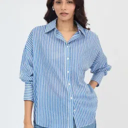 FEMMELLA Blue Cotton Printed Shirt-picture-28