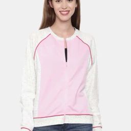3PIN Pink Cotton Color-Block Sweatshirt-image-28