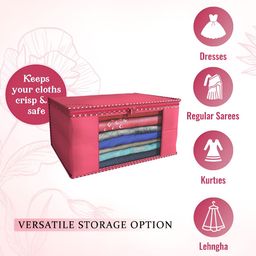 Myntra Elegant Homes Pink Set of 6 Regular Multi-Utility Organisers image 4