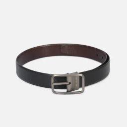Van Heusen Brown Leather Textured Reversible Belt-image-50