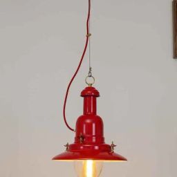 Kapoor Lamp Shades Metal & Glass Sailor Single Hanging Pendant Light-image-96